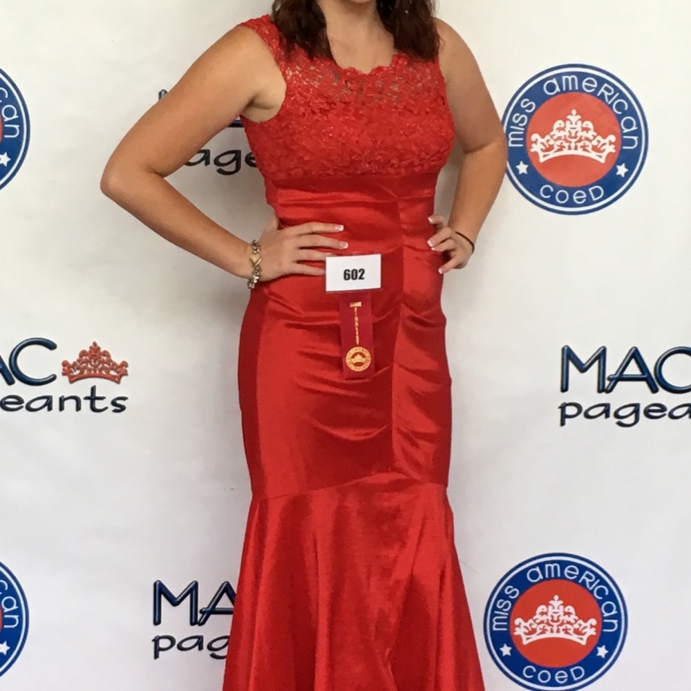 Red Mermaid Gown
